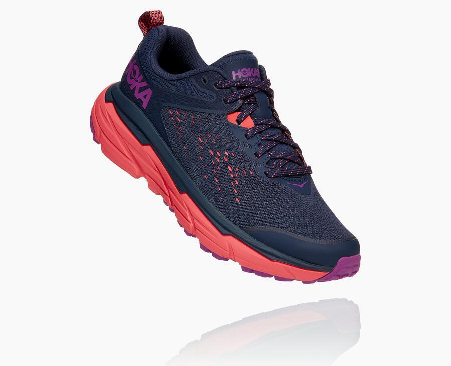 Hoka One One Challenger Atr 6 - Women Trail Shoes - Navy,Australia LJM-791532